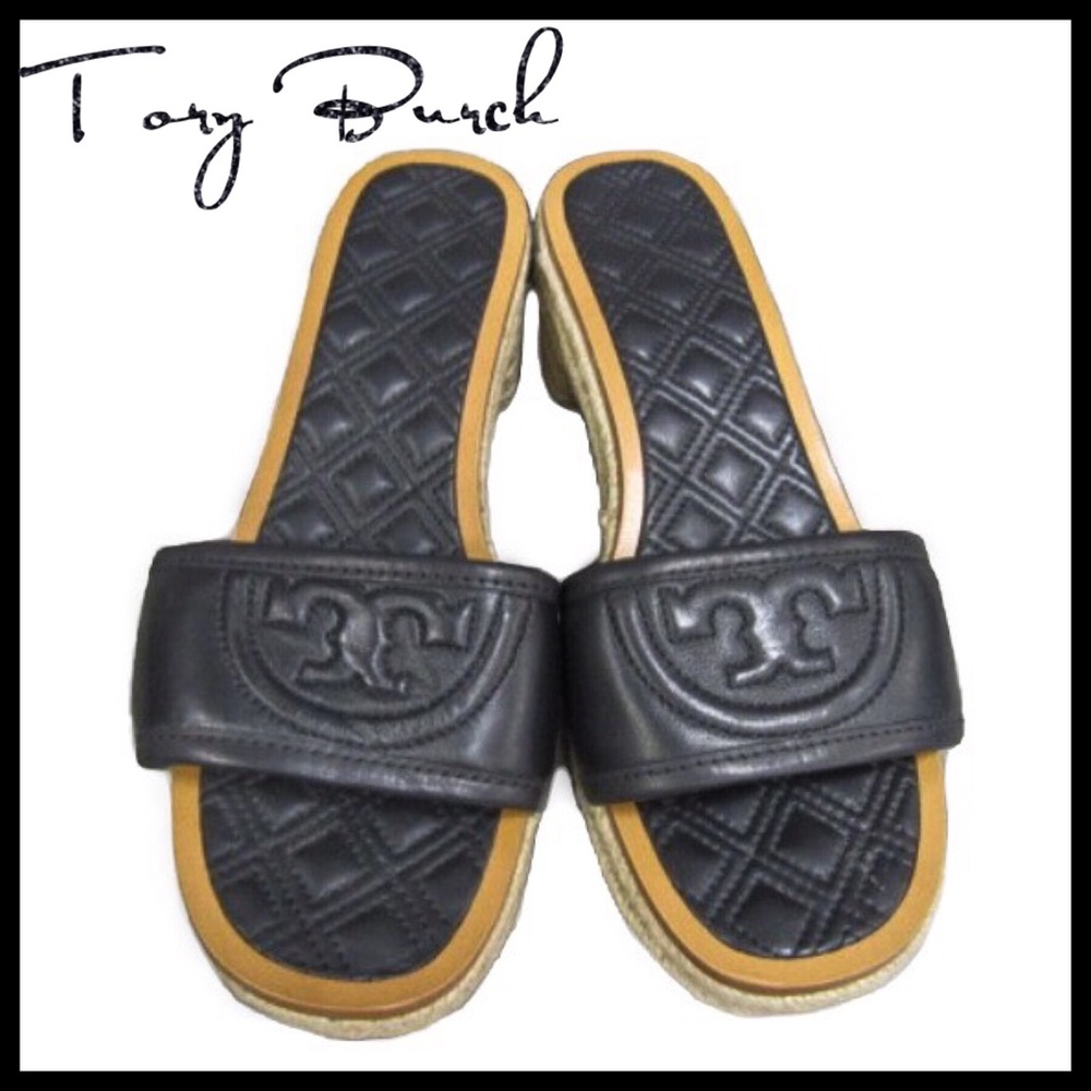 🌟HP🌟Tory Burch Fleming Espadrille Slides 7.5M